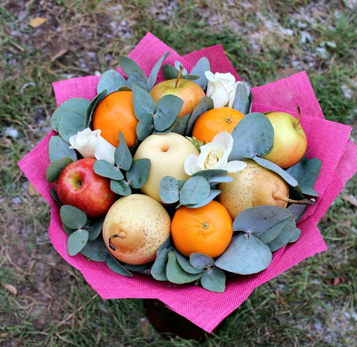 Съедобный фруктовый букет «Мини Рай» — доставка цветов Балашихе