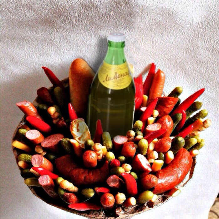 Съедобный мясной букет «Мясная лавка» — доставка цветов Балашихе